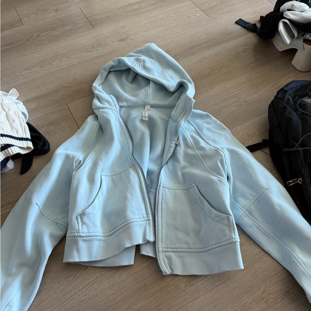 lululemon athletica Sky Blue Hooded Jacket